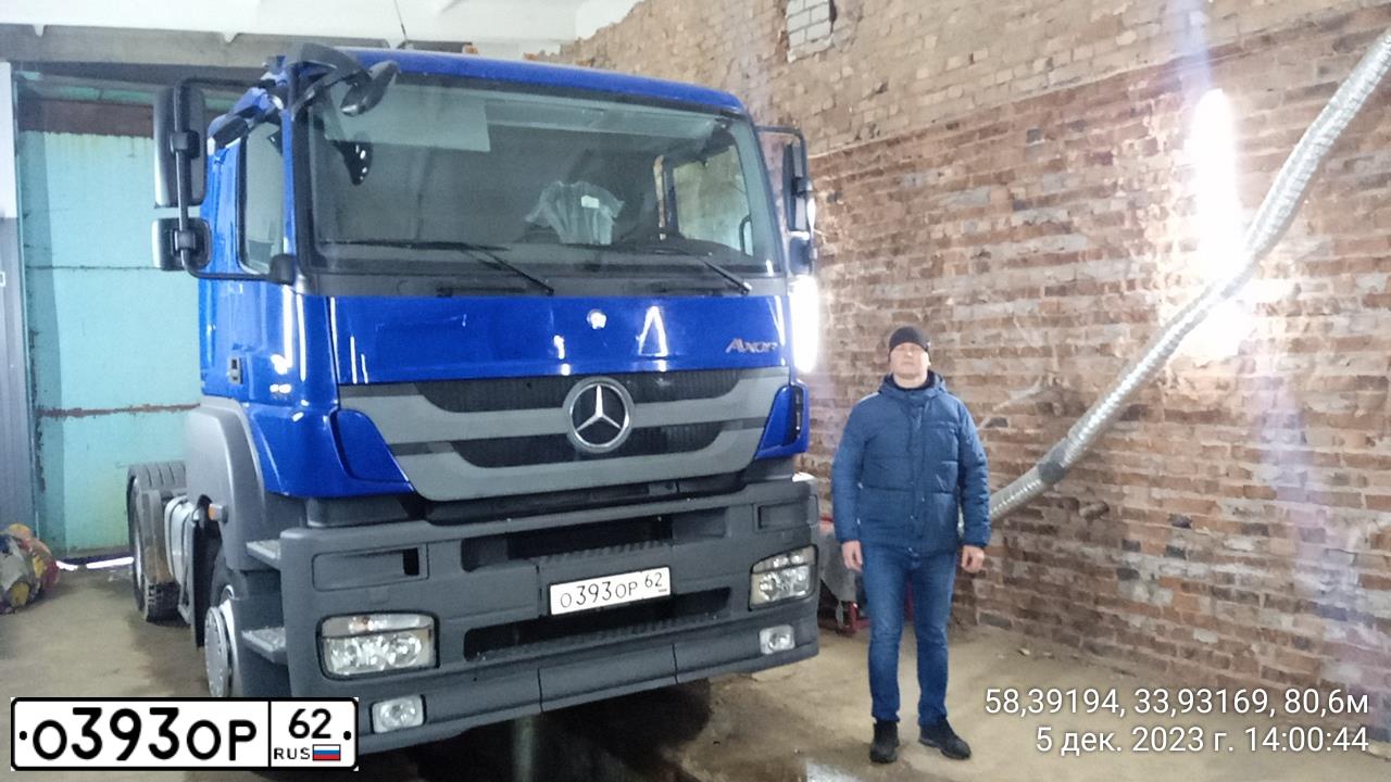 Фото автомобиля MERCEDES AXOR, 2011 — госномер К260НМ53. Цвет: синий
