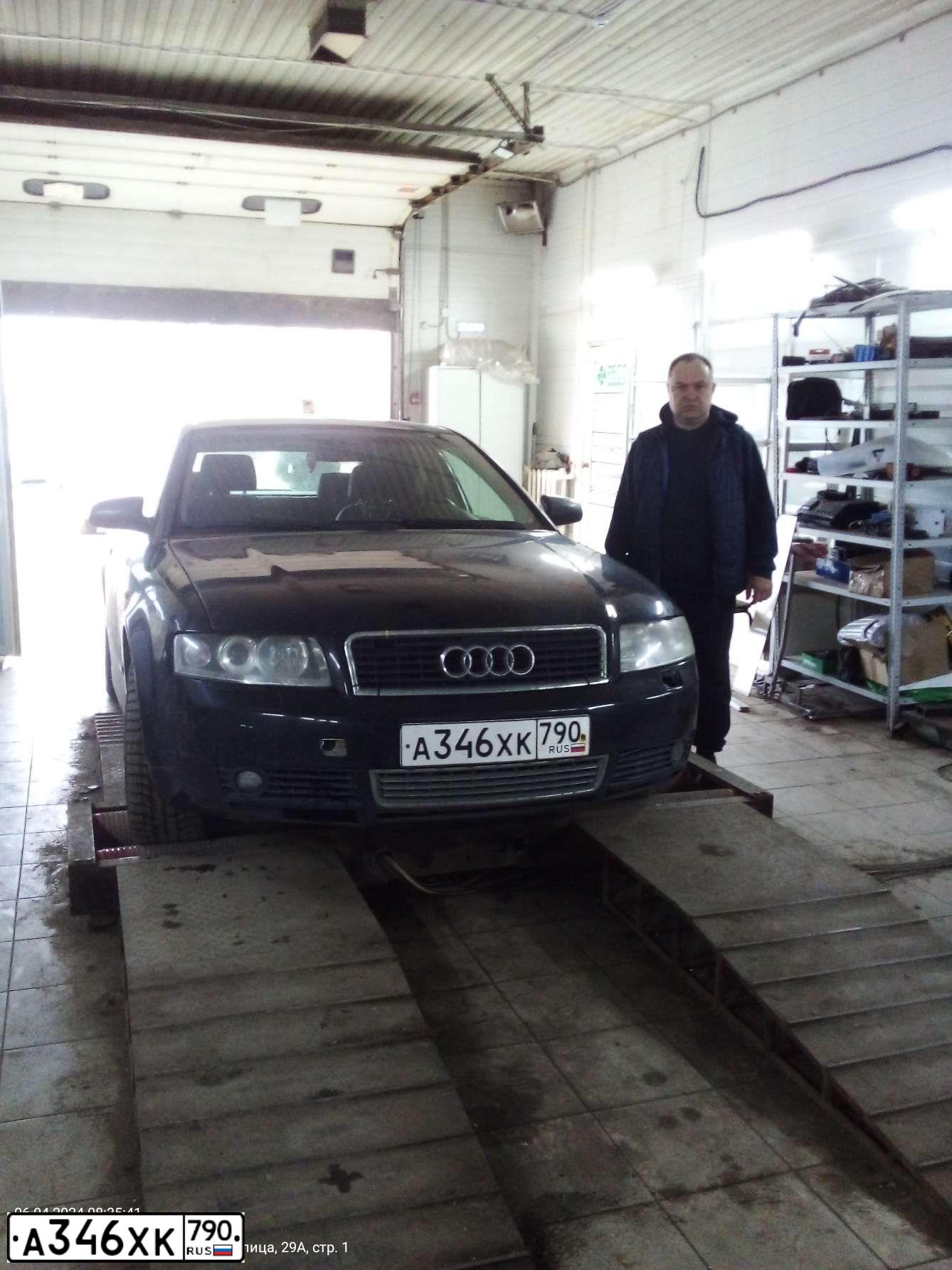 Фото автомобиля AUDI A4, 2002 — госномер А346ХК790. Цвет: ЧЕРНЫЙ