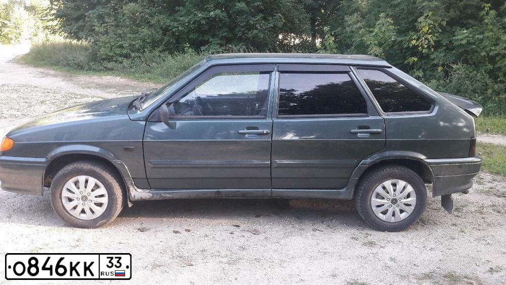 Фото автомобиля LADA 2114 SAMARA, 2011 — госномер Р375РС33. Цвет: СЕРО-СИНЕ-ЗЕЛЕНЫЙ