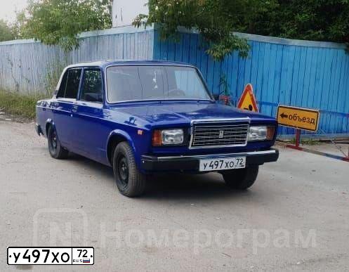 Фото автомобиля LADA 2107, 2010 — госномер М570ХА72. Цвет: СИНЕ ЗЕЛЕНЫЙ