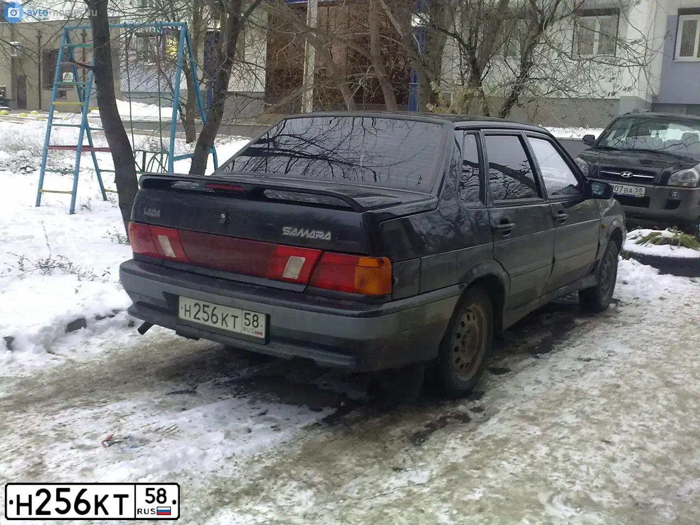 Фото автомобиля VOLKSWAGEN TIGUAN, 2008 — госномер Н256КТ58. Цвет: ЧЕРНЫЙ