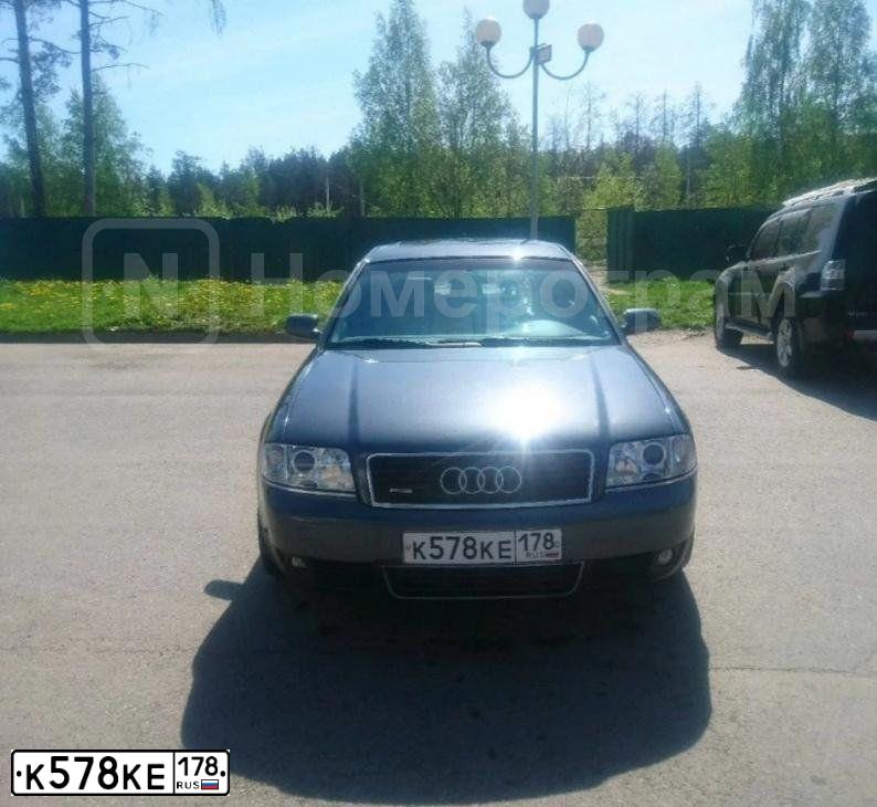 Фото автомобиля AUDI A6, 2001 — госномер В655ОС147. Цвет: ТЕМНО-СЕРЫЙ