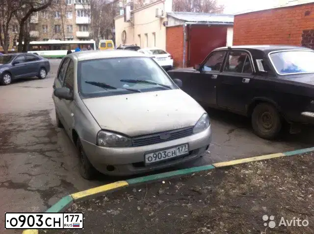 Фото автомобиля VAZ 1119 KALINA, 2007 — госномер О903СН177. Цвет: БЕЖЕВЫЙ