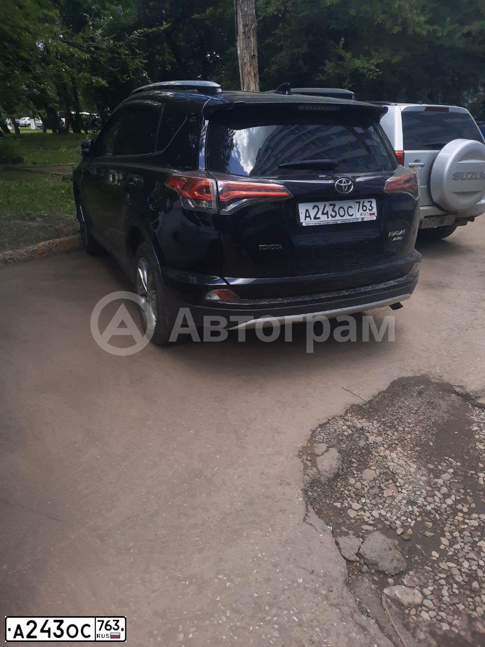 Фото автомобиля TOYOTA RAV4, 2018 — госномер А243ОС763. Цвет: ЧЕРНЫЙ МЕТАЛЛИК