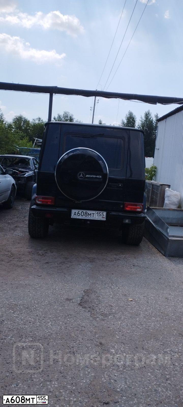 Фото автомобиля MERCEDES G-KLASSE, 1994 — госномер А608МТ155. Цвет: ЧЕРНЫЙ