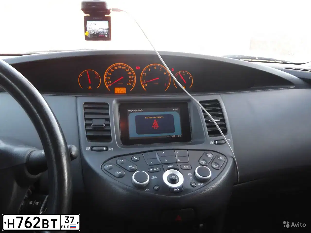 Фото автомобиля NISSAN PRIMERA, 2006 — госномер Н762ВТ37. Цвет: Серебристый