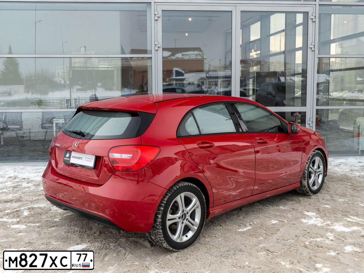 Фото автомобиля MERCEDES A-KLASSE, 2013 — госномер О190ТА716. Цвет: Красный
