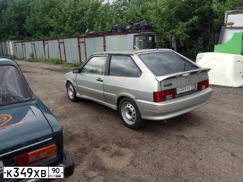 Фото автомобиля LADA 2108 SAMARA, 2002 — госномер К349ХВ90. Цвет: СЕРЕБРИСТЫЙ МЕТАЛЛИК