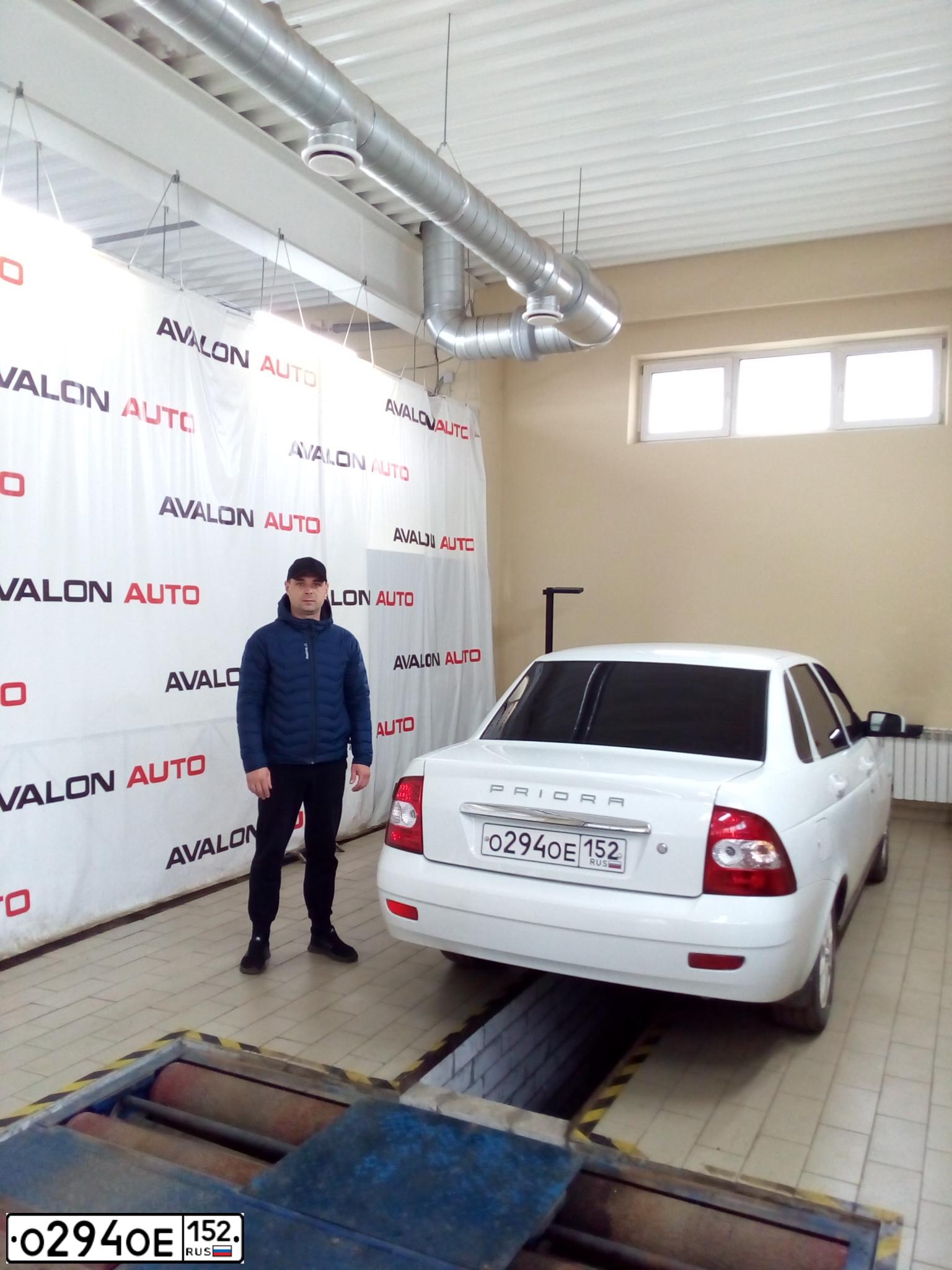 Фото автомобиля LADA 2170 PRIORA, 2011 — госномер О294ОЕ152. Цвет: Белый
