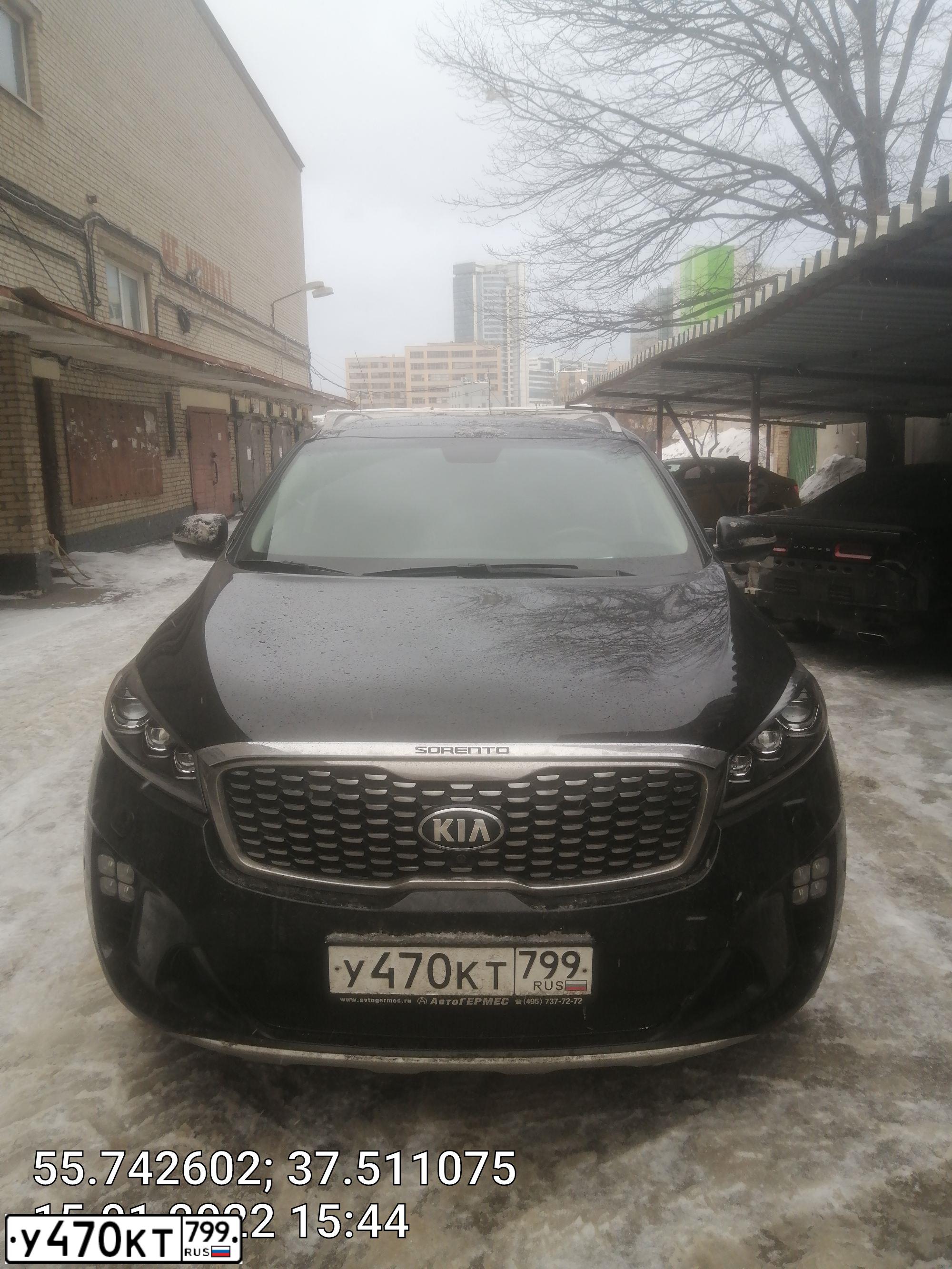 Фото автомобиля KIA SORENTO, 2018 — госномер В018КК799