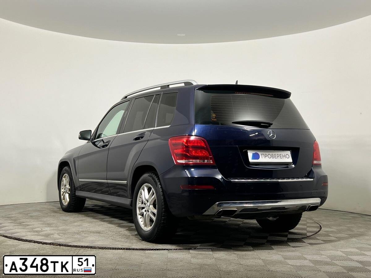 Фото автомобиля MERCEDES BENZ GLK 220 CDI 4МАТIС, 2014 — госномер В346РК51. Цвет: синий