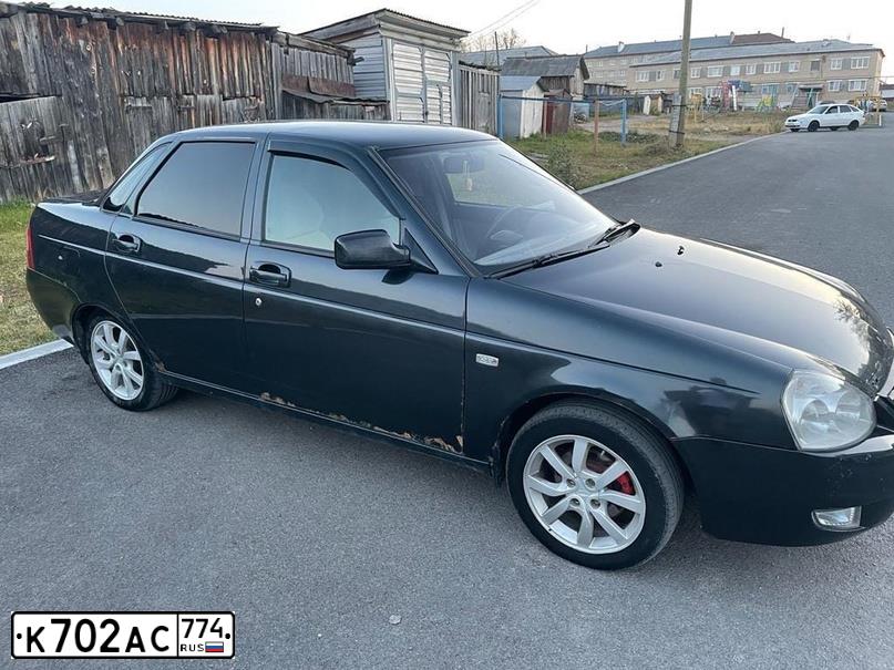 Фото автомобиля LADA 2170 PRIORA, 2007 — госномер М857ВН774. Цвет: ЧЕРНЫЙ