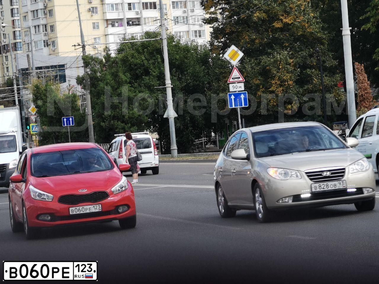 Фото автомобиля KIA CEE'D, 2015 — госномер В060РЕ123. Цвет: Красный