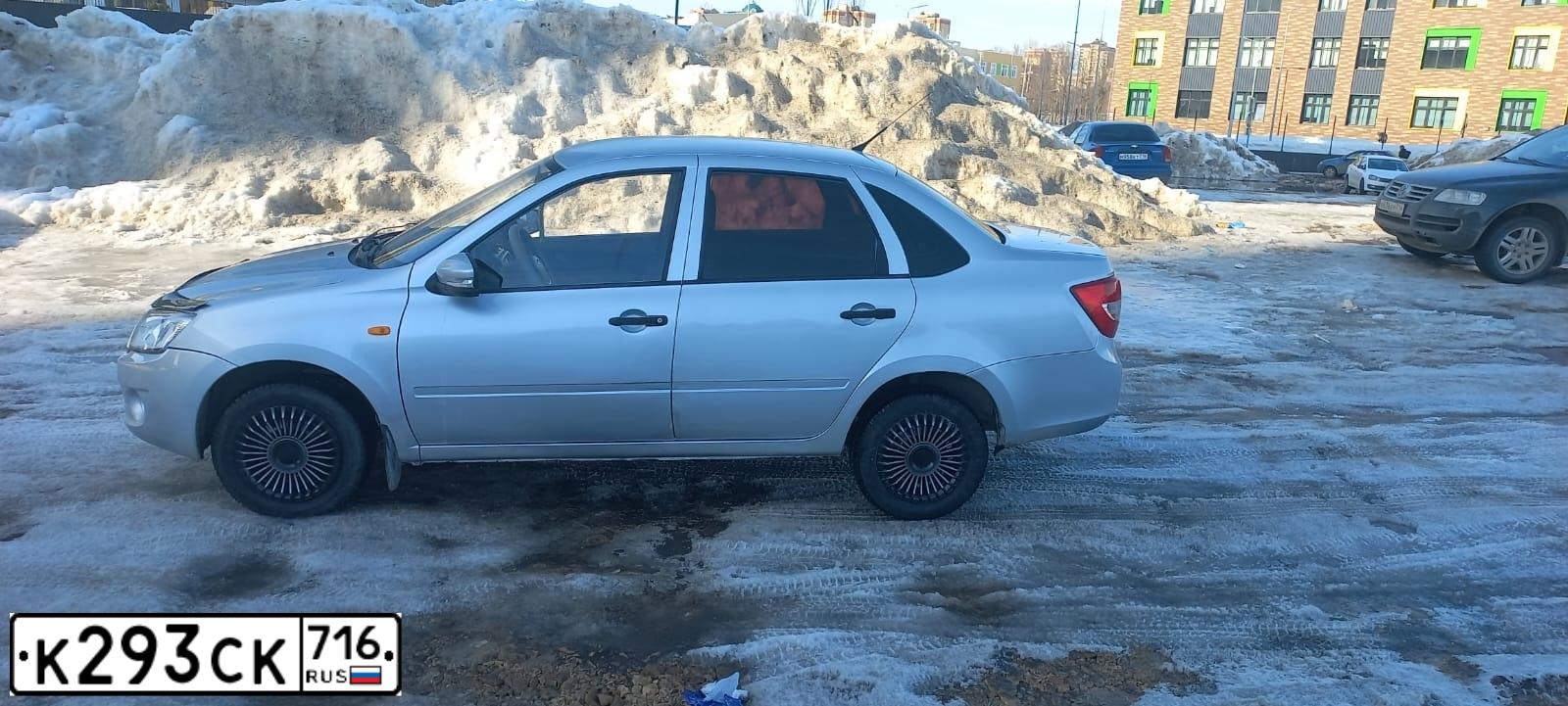 Фото автомобиля LADA 2191 GRANTA, 2014 — госномер К293СА716. Цвет: ЧЕРНЫЙ