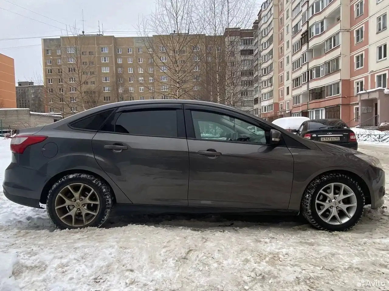 Фото автомобиля LADA 2172 PRIORA, 2009 — госномер Н147ЕН44. Цвет: Сине-Черный