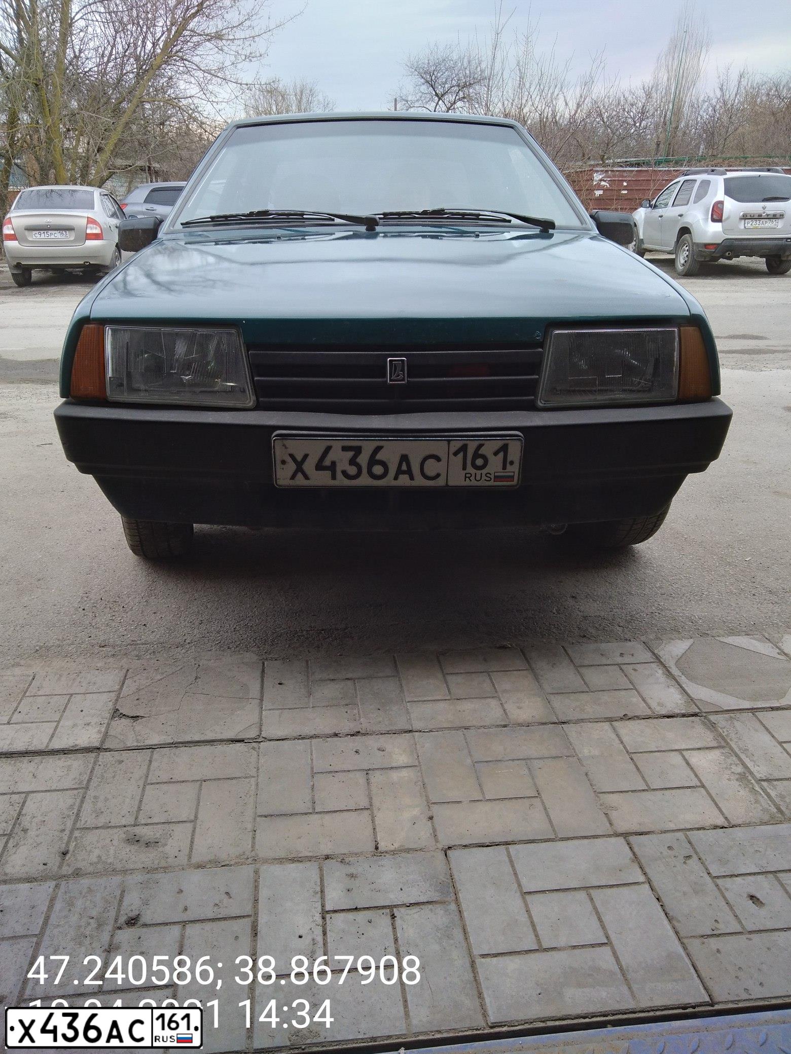 Фото автомобиля LADA 2109 SAMARA, 1996 — госномер Х436АС161. Цвет: ЗЕЛЕНЫЙ