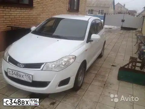 Фото автомобиля CHERY BONUS /A13/, 2013 — госномер С348ВХ116. Цвет: Белый