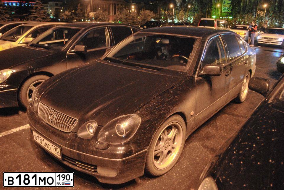 Фото автомобиля LEXUS GS, 2001 — госномер В181МО190. Цвет: ЧЕРНЫЙ