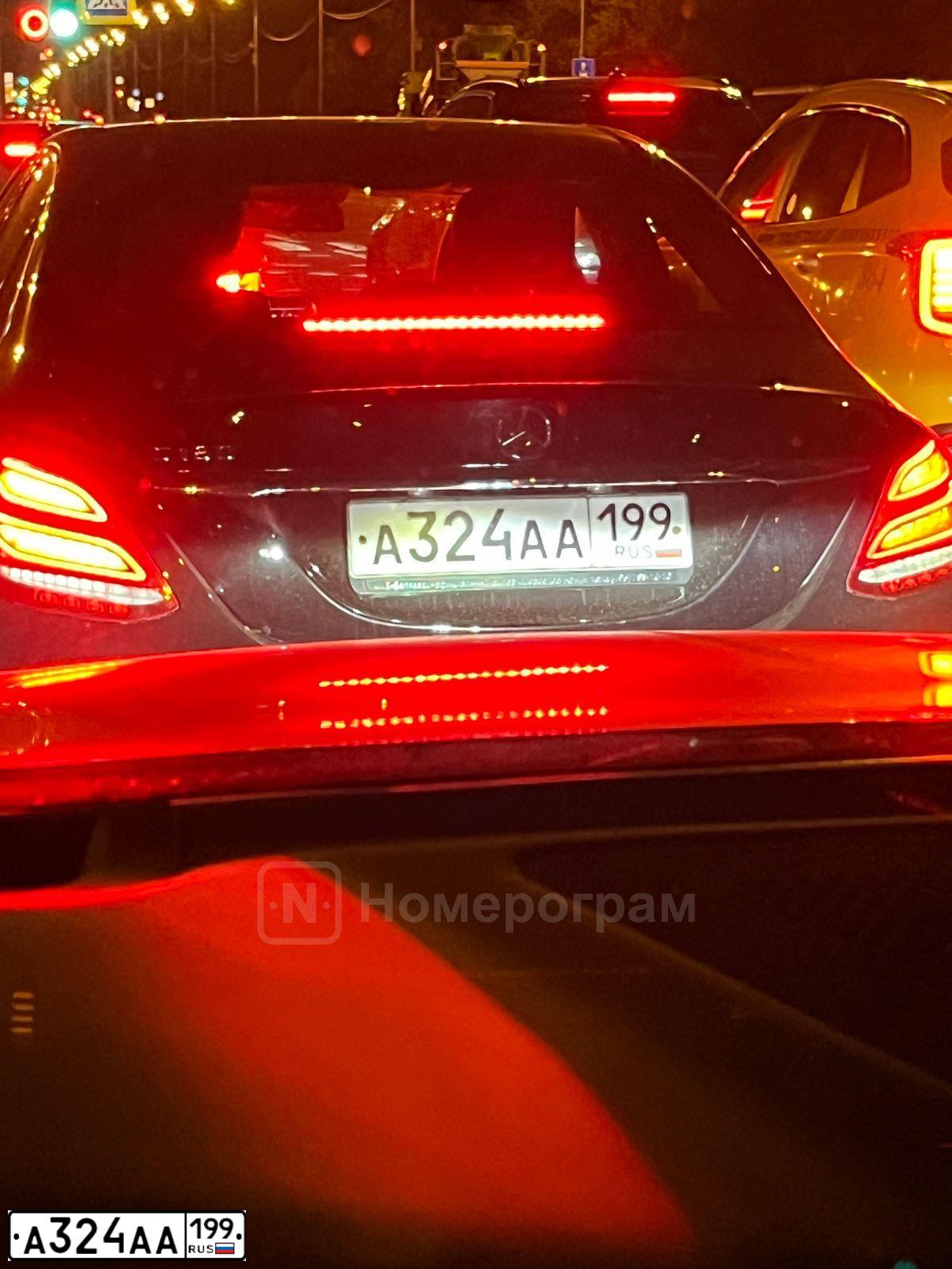 Фото автомобиля MERCEDES GL-KLASSE, 2007 — госномер А324АА199. Цвет: ЧЕРНЫЙ
