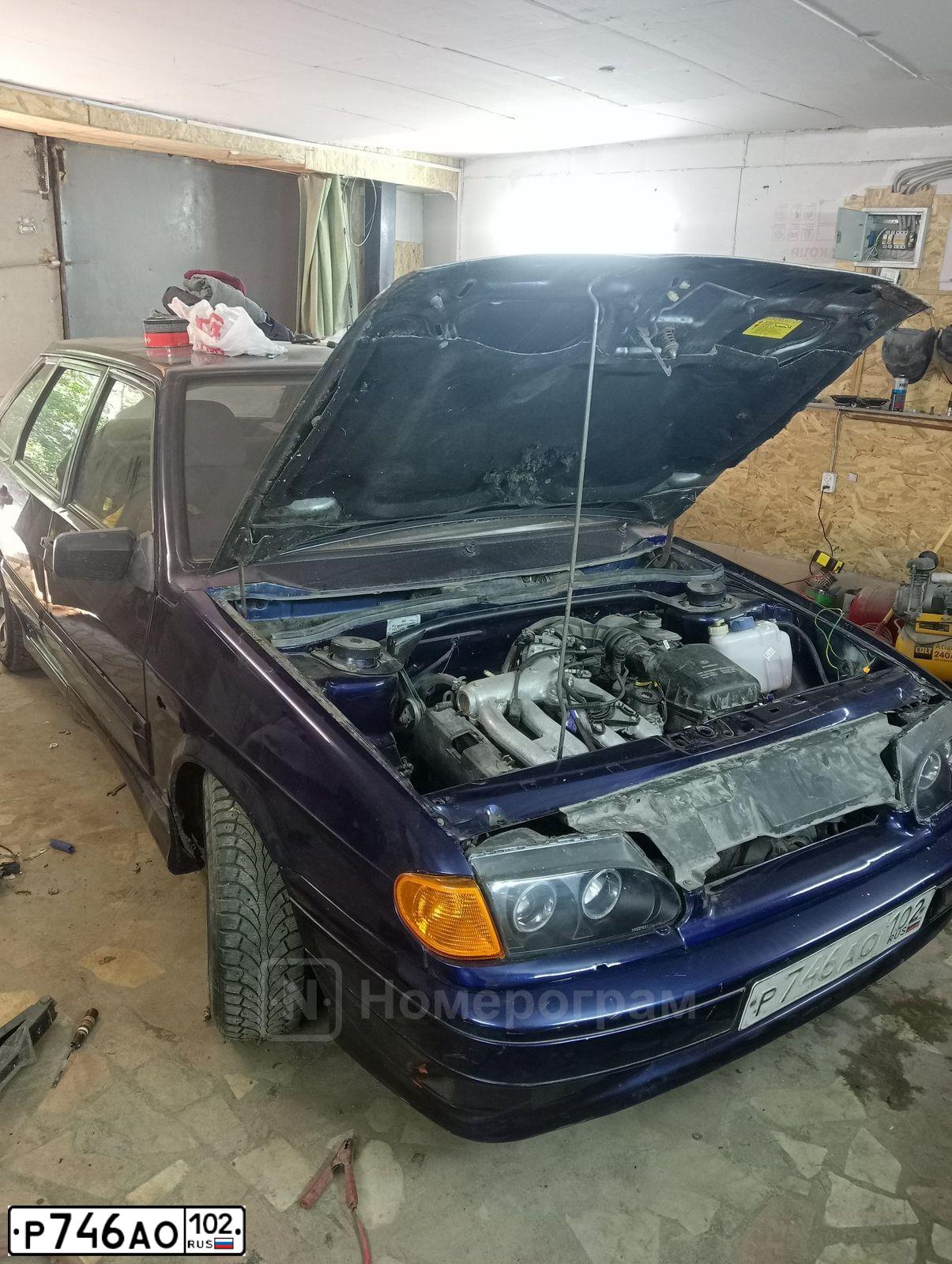 Фото автомобиля LADA 2114 SAMARA, 2005 — госномер Р746АО102. Цвет: Сине-зеленый