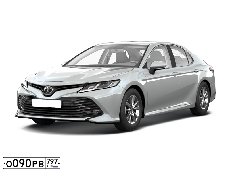 Фото автомобиля TOYOTA CAMRY, 2019 — госномер О090РВ797. Цвет: СЕРЕБРИСТЫЙ МЕТАЛЛИК
