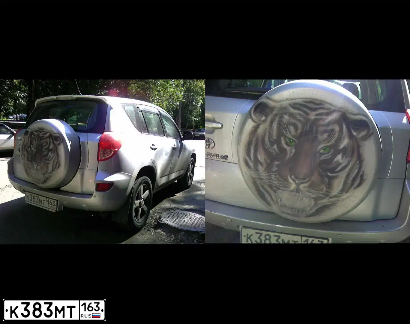 Фото автомобиля TOYOTA RAV4, 2007 — госномер К383МТ163. Цвет: СЕРЕБРИСТЫЙ