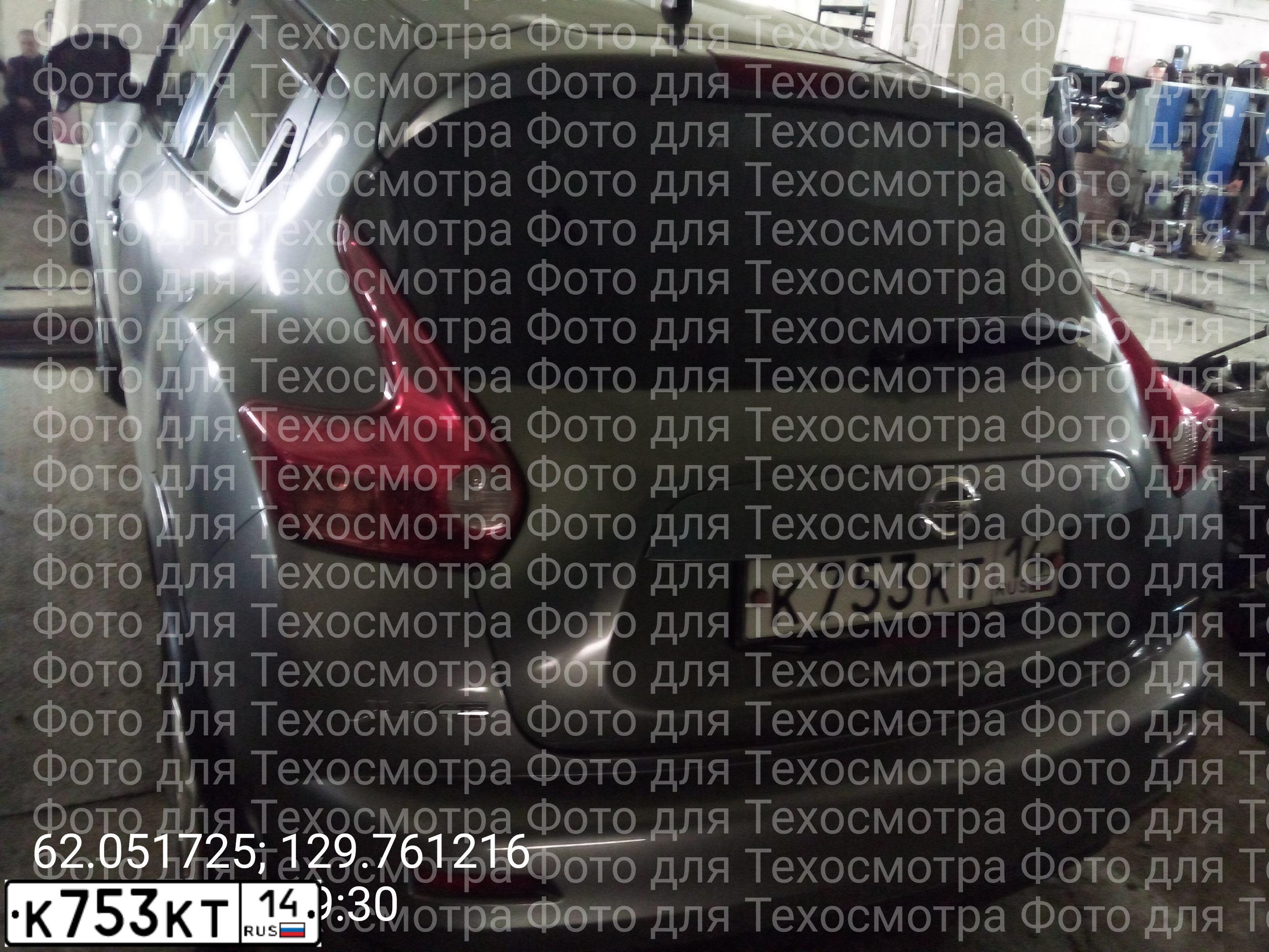 Фото автомобиля NISSAN JUKE, 2011 — госномер К753КТ14