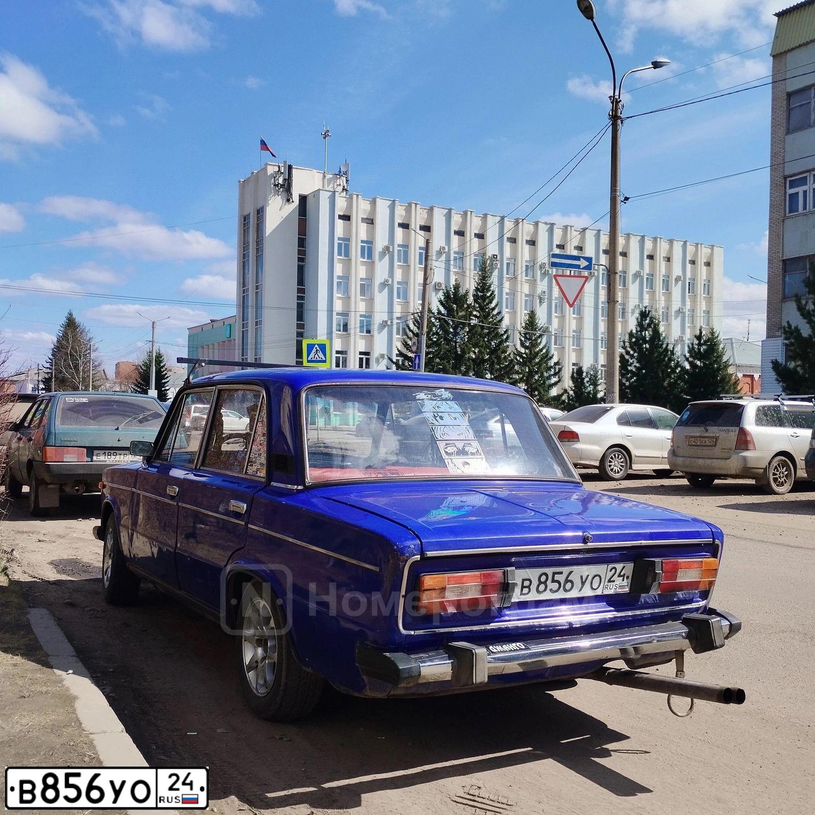 Фото автомобиля LADA 2106 LADA, 2001 — госномер В856УО24. Цвет: ТЕМНО-ГОЛУБОЙ