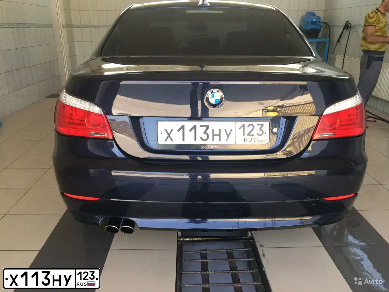 Фото автомобиля BMW SERIE 5, 2008 — госномер А349ТО123. Цвет: ТЕМНО-СИНИЙ