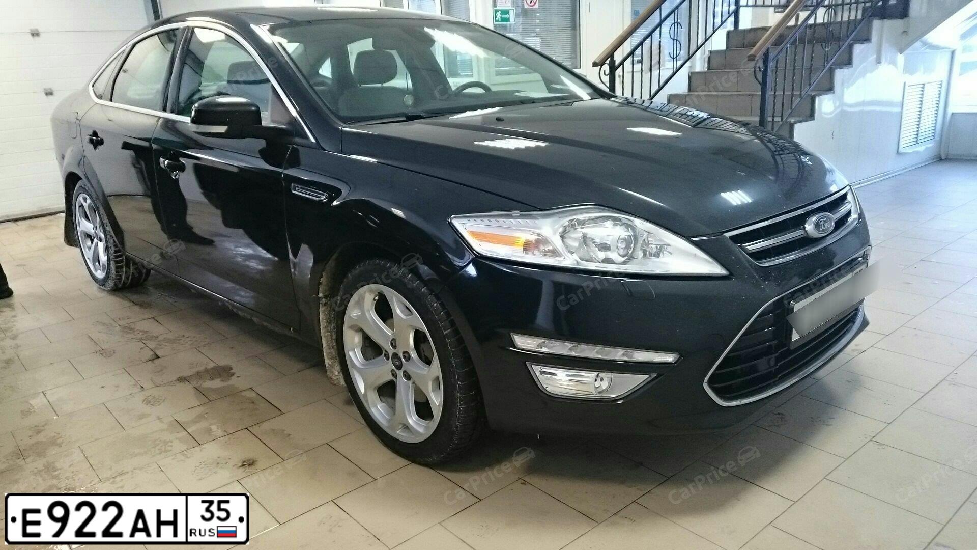 Фото автомобиля FORD MONDEO, 2011 — госномер Е922АН35. Цвет: ЧЕРНЫЙ