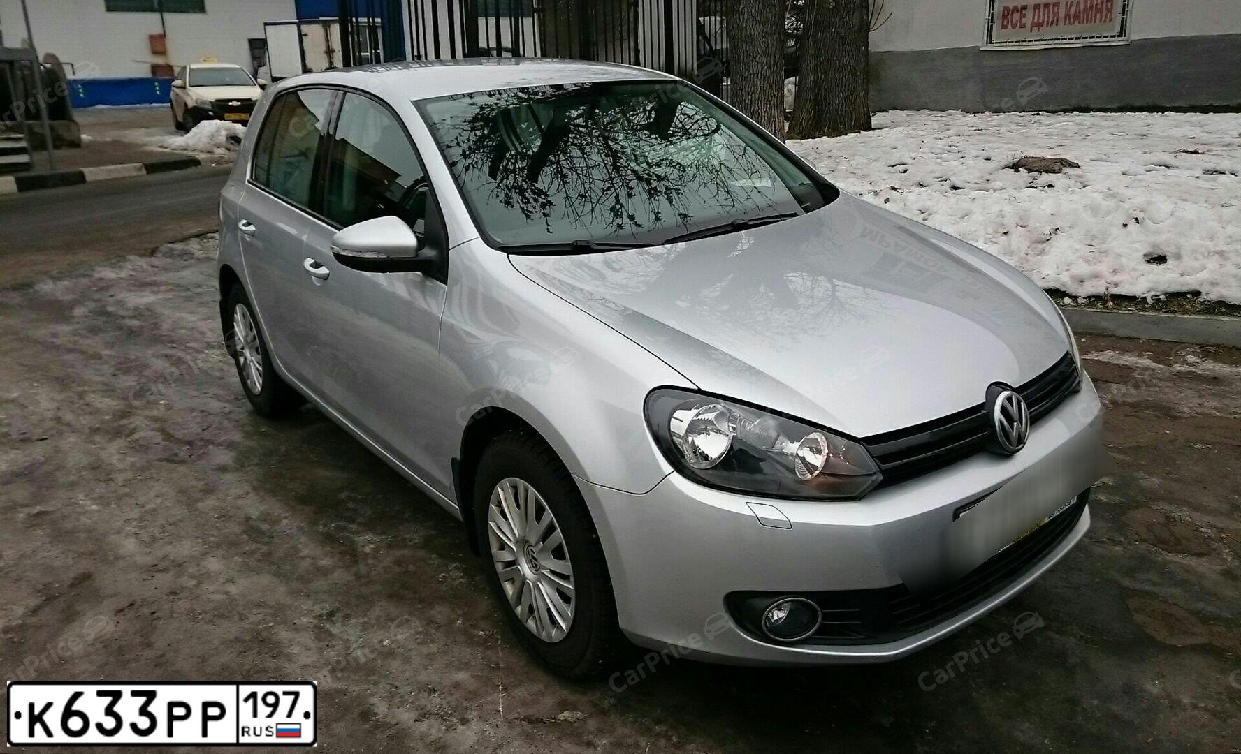 Фото автомобиля VOLKSWAGEN GOLF, 2011 — госномер Е768ВВ777. Цвет: Серебристый