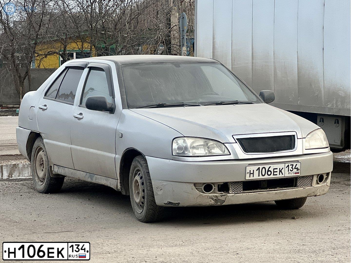 Фото автомобиля CHERY AMULET /FLAGCLOUD/, 2008 — госномер Р462ВВ64. Цвет: СЕРЫЙ