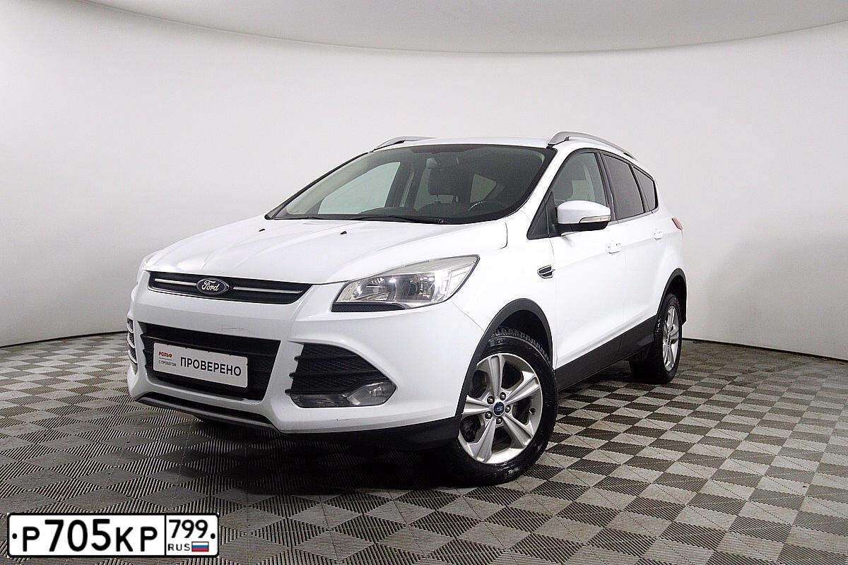 Фото автомобиля FORD KUGA, 2013 — госномер О170НК71. Цвет: Белый