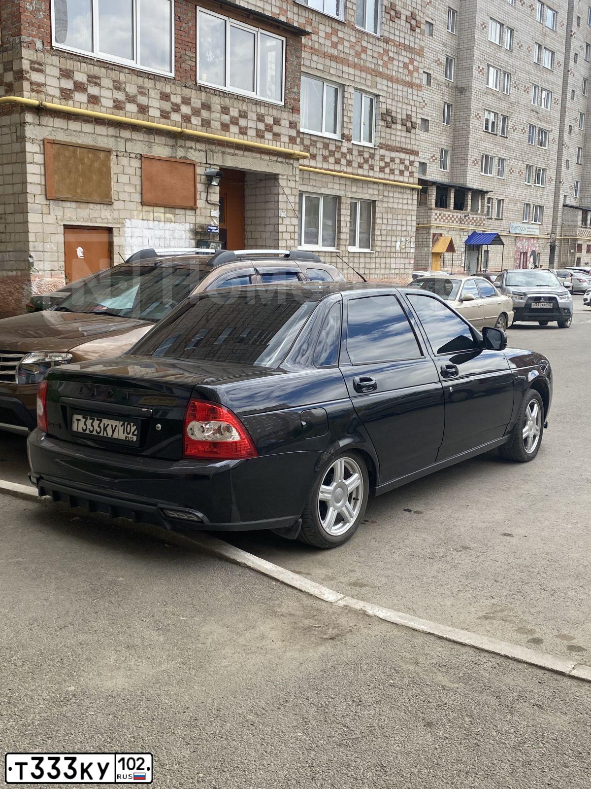 Фото автомобиля LADA 2170 PRIORA, 2013 — госномер Т333КУ102. Цвет: Сине-Черный