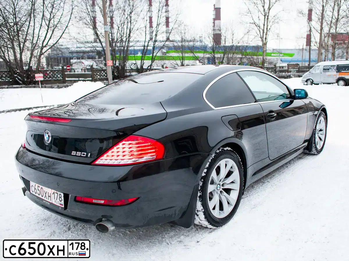 Фото автомобиля BMW SERIE 6, 2008 — госномер С650ХН178. Цвет: ЧЕРНЫЙ