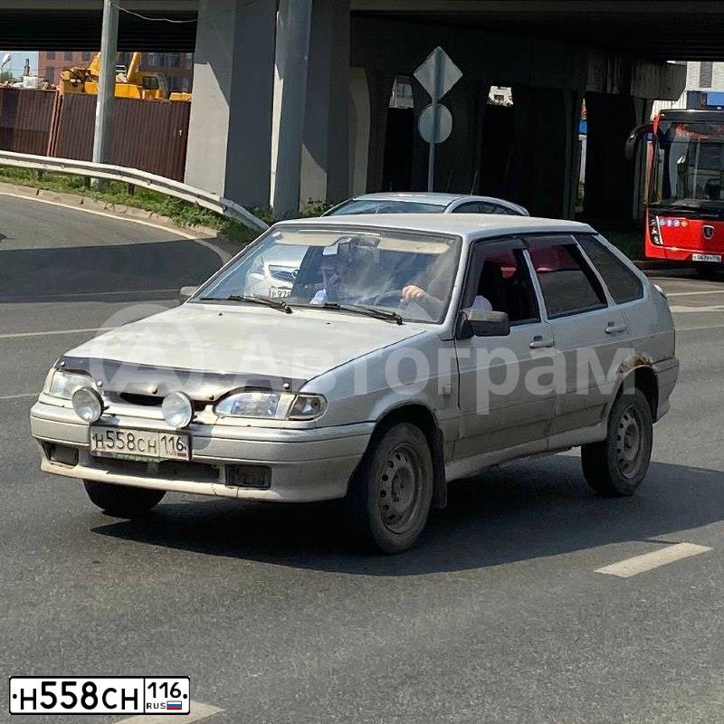 Фото автомобиля LADA 2114 SAMARA, 2006 — госномер Н558СН116. Цвет: СВЕТЛО-СЕРЕБРИСТЫЙ МЕТАЛЛ