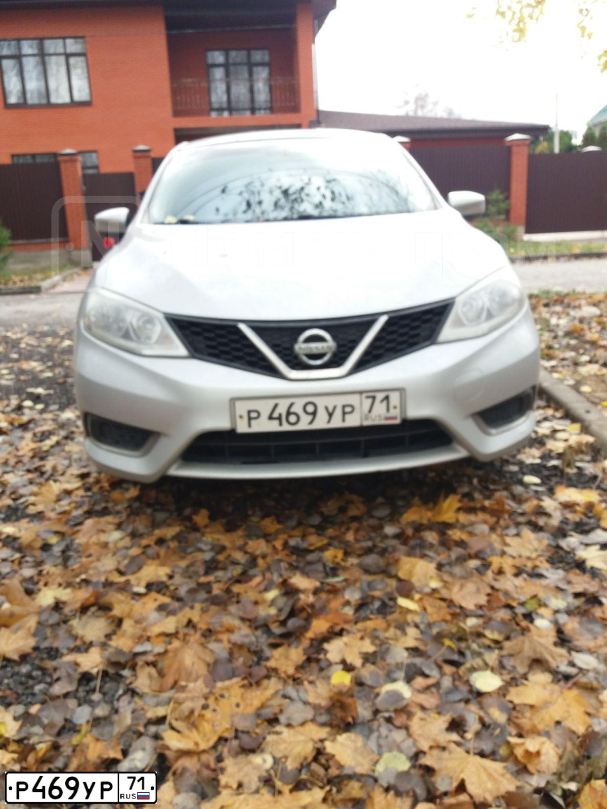 Фото автомобиля NISSAN TIIDA, 2015 — госномер Р469УР71. Цвет: СЕРЕБРИСТЫЙ