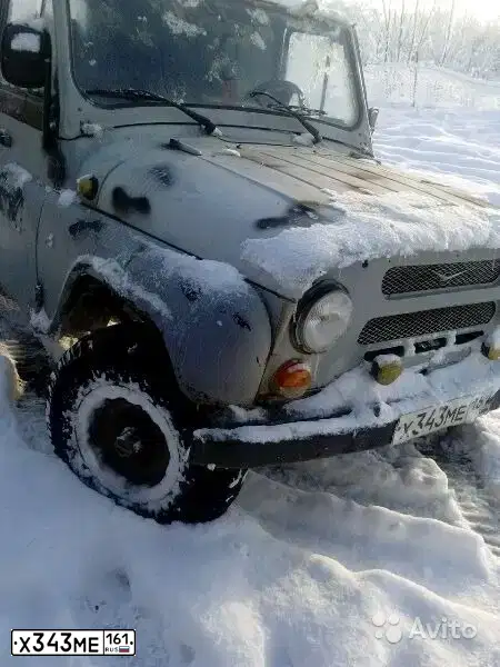 Фото автомобиля UAZ 3151 / HUNTER, 2002 — госномер Х343МЕ161. Цвет: БЕЛАЯ НОЧЬ