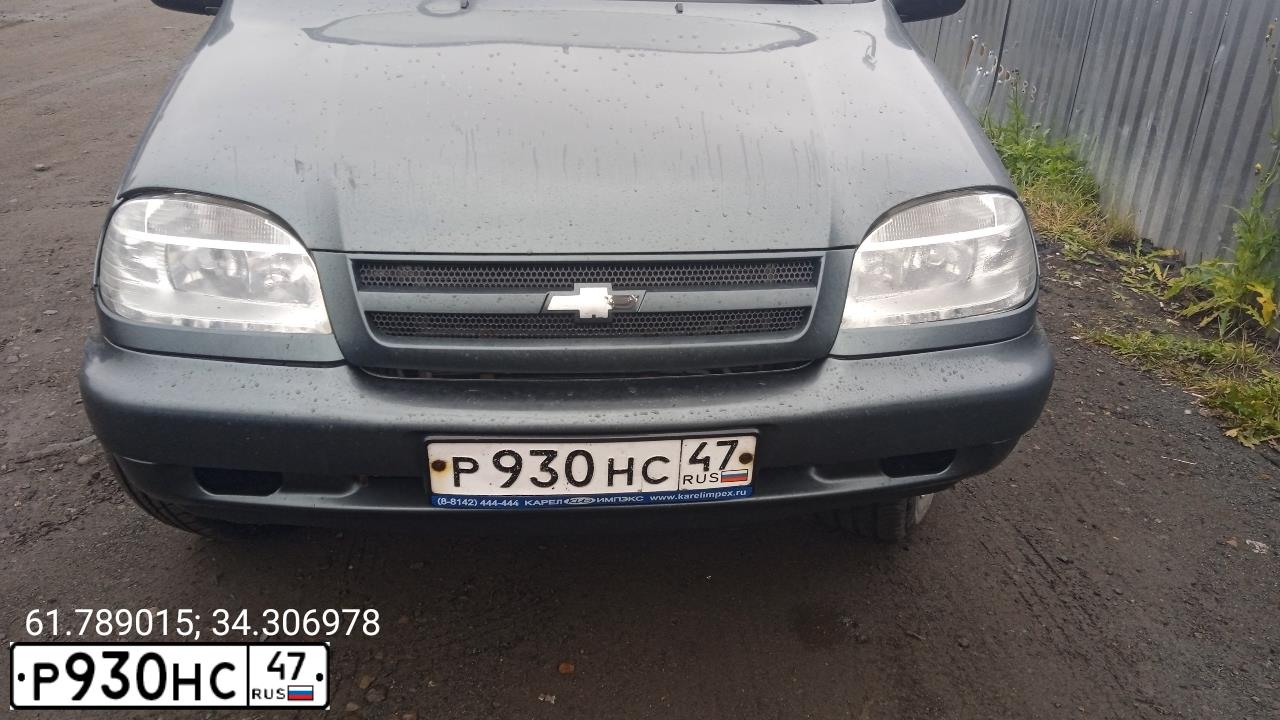 Фото автомобиля ШЕВРОЛЕ НИВА 212300, 2008 — госномер Н321ЕУ10. Цвет: Темный Серо-Зеленый Металик