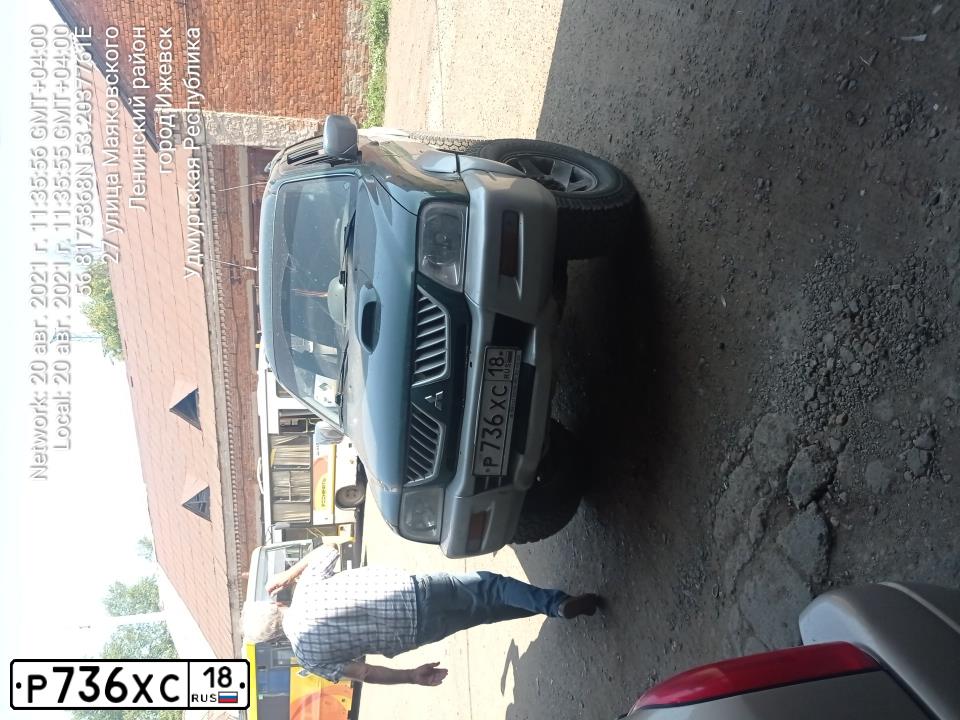 Фото автомобиля MITSUBISHI L 200, 2003 — госномер К714НУ164. Цвет: ЗЕЛЕНЫЙ