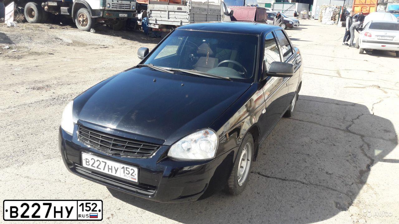 Фото автомобиля LADA 2170 PRIORA, 2010 — госномер В227НУ152. Цвет: Сине-Черный