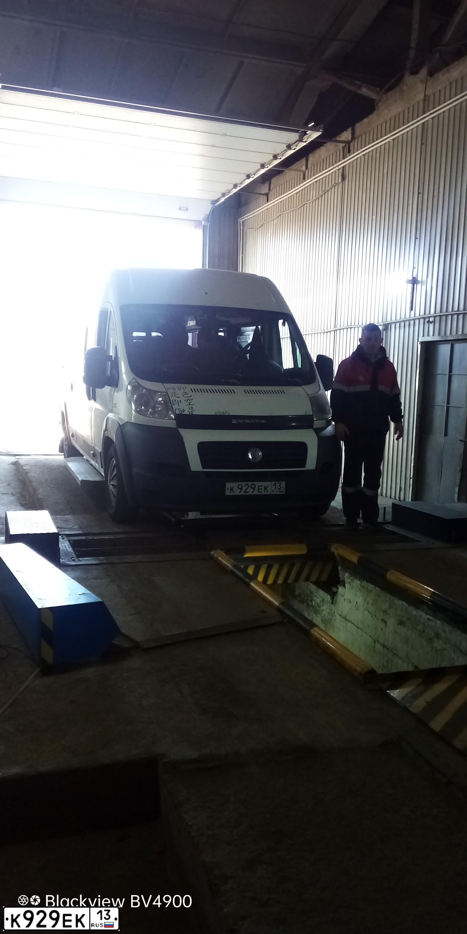 Фото автомобиля FIAT DUCATO, 2013 — госномер К929ЕК13. Цвет: БЕЛЫЙ