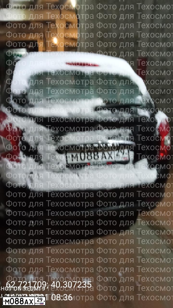 Фото автомобиля SSANGYONG ACTYON, 2013 — госномер М088АХ29. Цвет: ЧЕРНЫЙ