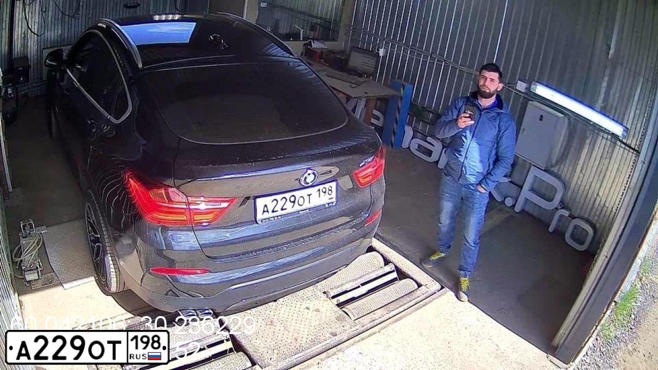 Фото автомобиля BMW X4, 2018 — госномер С182АУ198. Цвет: ЧЕРНЫЙ