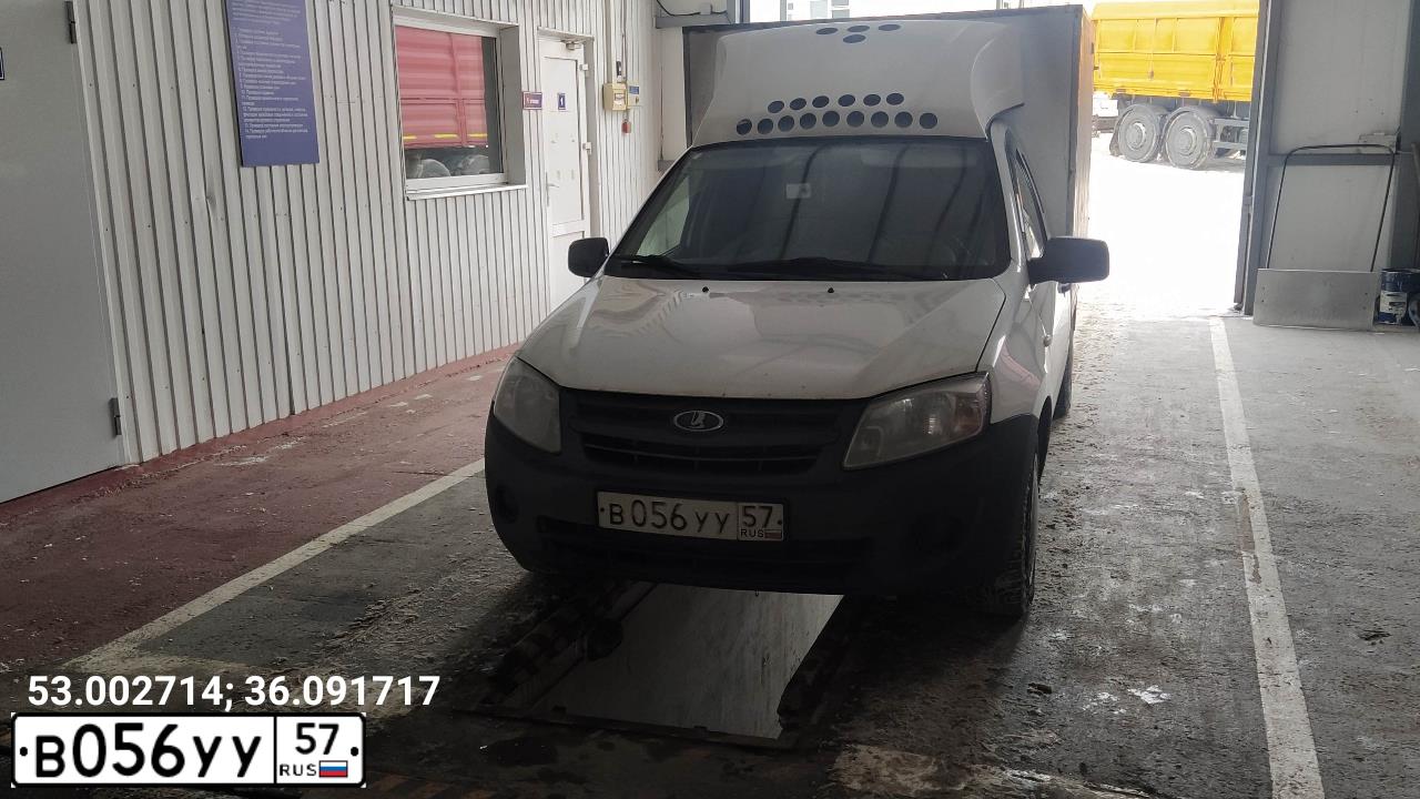 Фото автомобиля LADA 2349 WIS, 2018 — госномер В056УУ57. Цвет: Белый