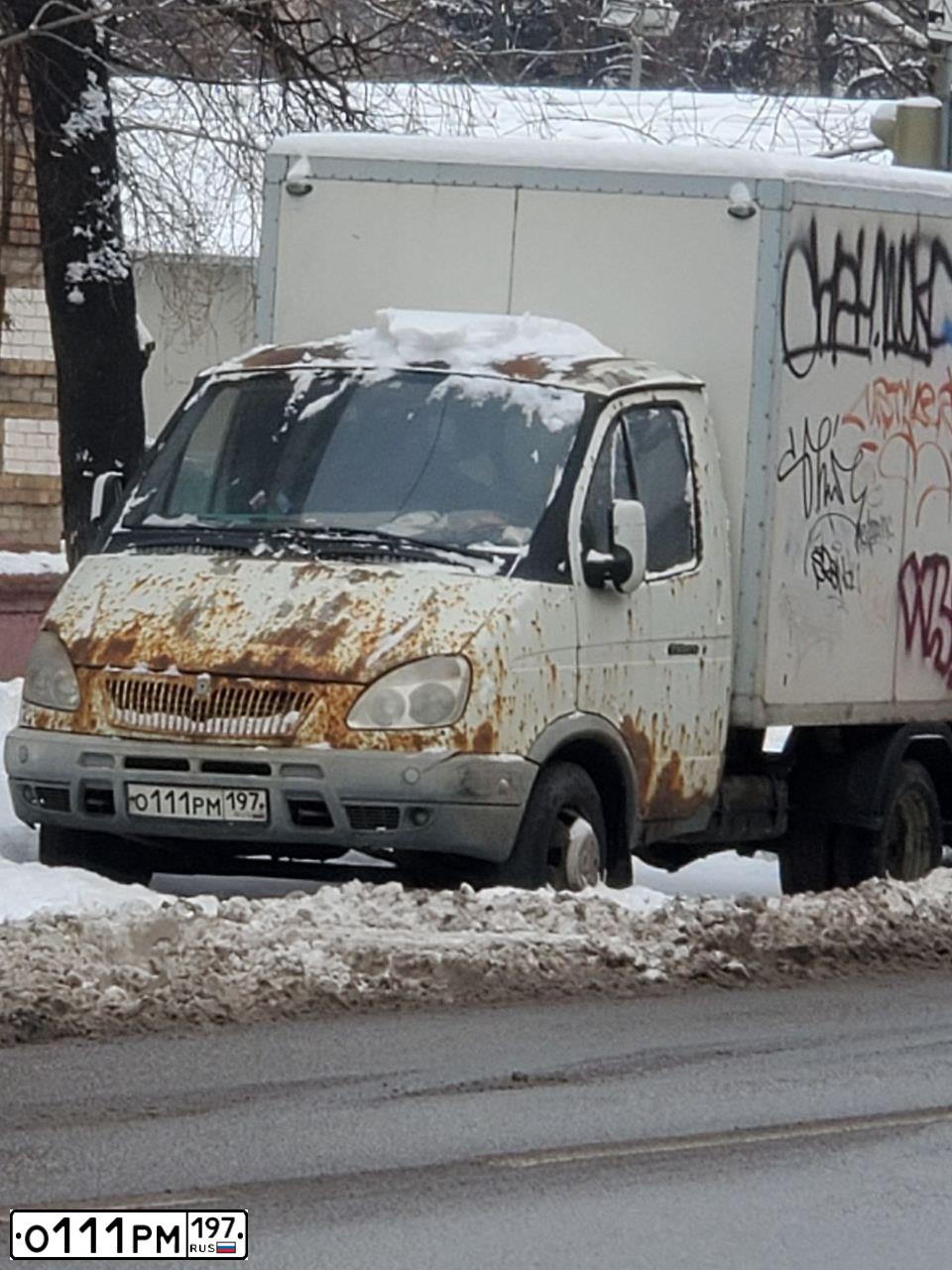 Фото автомобиля GAZ 3302 EL, 2006 — госномер О111РМ197. Цвет: Белый