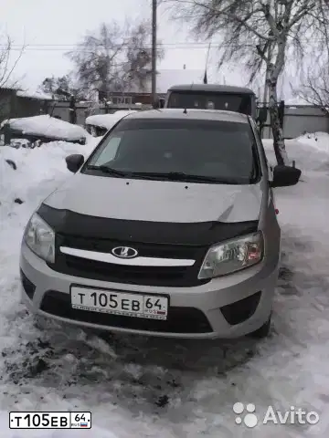 Фото автомобиля LADA 2191 GRANTA, 2014 — госномер Т105ЕВ64. Цвет: СЕРЕБРИСТЫЙ