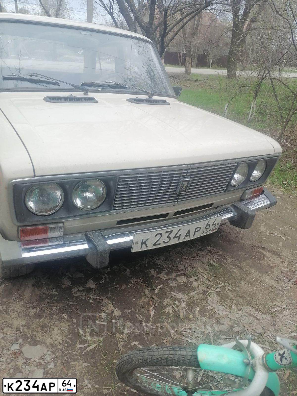 Фото автомобиля LADA 2106, 1992 — госномер К234АР64. Цвет: БЕЖЕВЫЙ