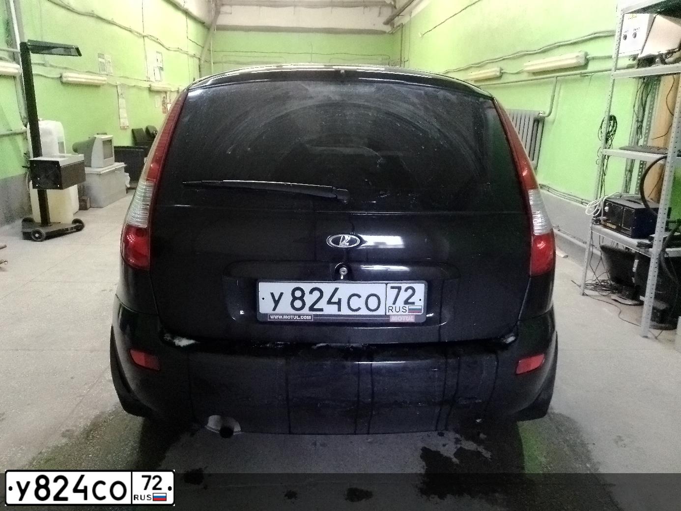 Фото автомобиля LADA 1119 KALINA, 2010 — госномер Р333ОК72. Цвет: ЧЕРНЫЙ