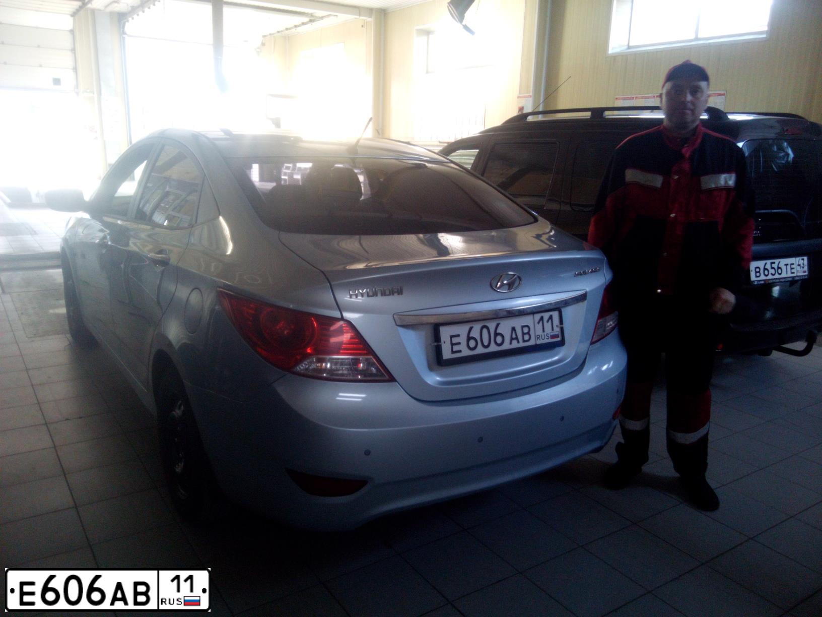 Фото автомобиля HYUNDAI SOLARIS, 2011 — госномер В171ТХ43